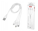 НЕЙЛОНОВЫЙ КАБЕЛЬ 3в1 ДЛЯ IPHONE / MICRO USB / TYPE-C