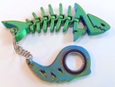 Keyspinner Keyrambit + Shark TikTok Key — ЗЕЛЕНЫЙ брелок