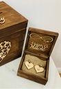 Деревянная коробочка для обручальных колец