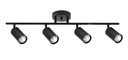 Listwa sufitowa z reflektorem 4xGU10 czarna 379 DC