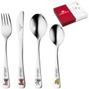 Детские столовые приборы Герлах Пычотки С ГРАВИНОЙ ПОДАРОК ​​на годовалое крещение