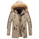 КУРТКА ЗИМНЯЯ МУЖСКАЯ, ДЛИННАЯ ПАРКА, ПАЛЬТО С КАПЮШОНОМ, УТЕПЛЕННАЯ, ПЛОТНАЯ, ТЕПЛАЯ
