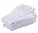 20 пар белых хлопчатобумажных перчаток для ухода.