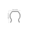 4PCS IRON INJECTOR ПЛУГ RETAINER CLIPS SILVER FOR ENGINE FIT  (18470657239) фото min 11