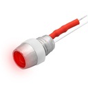 СВЕТОДИОД МАТОВЫЙ КРАСНЫЙ, 5 ММ, КАБЕЛЬ 12 В