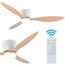 WENTYLATOR SUFITOWY WIATRAK LAMPA LED SUFITOWA Z WENTYLATOREM 132CM +PILOT