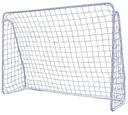 Большие металлические тренировочные футбольные ворота + сетка + коврик для точности 213x150