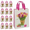 РОЖДЕСТВЕНСКИЕ БУМАЖНЫЕ ПАКЕТЫ ДЛЯ ПОДАРКОВ - Подарочный пакет DeLux - 12 штук