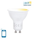 Умная светодиодная лампа GU10 5W WiFi CCT