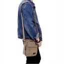 Unisex módna retro plátená taška na rameno Veľkosť malá (menšia ako A4)