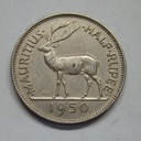 Half Rupee, Mauritius, 1950r. X64 photo 1 - milautoparts-fr.ukrlive.com