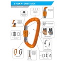 Camp Karabína Orbit Lock (rôzne farby) Oranžová Stav balenia originálne