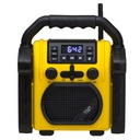 Портативное строительное радио Bluetooth FM AUX IPX54 Батарея батареи