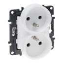 LEGRAND NILOE STEP ДВОЙНАЯ РОЗЕТКА С ЗАЗЕМЛЕНИЕМ. БЕЛЫЙ