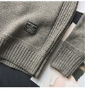 Obchod-Plus sveter šedá okrúhla veľkosť 4XL Dominujúca farba sivá