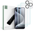 НАБОР TECH-PROTECT ЗАКАЛЕННОЕ СТЕКЛО SUPREME SET IPHONE 15 PRO CLEAR