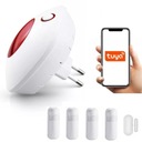 БЕСПРОВОДНАЯ СИРЕНА СИГНАЛИЗАЦИЯ 110 дБ WiFi TUYA + 4xPIR