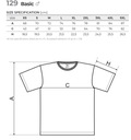 Pánske tričko BAVLNENÁ T SHIRT pánske tričko bavlna Basic 129 3XL Dominujúca farba čierna
