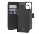 Etui z klapką Puro Wallet Detachable 2w1 Czarne do iPhone 15 Pro Max Dedykowany model iPhone 15 Pro Max