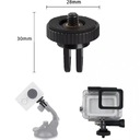 Набор аксессуаров для держателя адаптера 1/4 дюйма для GoPro Hero 12 11 10 9 8 7 6 черный