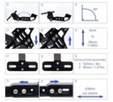 SOPORTE SOPORTE TABLAS REJESTRACYJNEJ MOTOCYKLA 