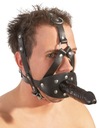 Strap-on maska z lateksowym dildo i kneblem 3,5cm Marka Zado