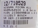NISSAN MICRA K11 DÉMARREUR 2330099B10 1,0 001112017photo 10