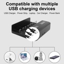 Быстрое зарядное устройство с ЖК-дисплеем и USB на 8 слотов 8*AA 8*AA, 4*C, 4*D батареи