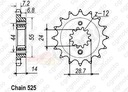 JUEGO DE ACCIONAMIENTO REGINA HONDA XRV 750 93-03 