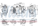 COMPRESOR DE ACONDICIONADOR NISSENS 890757 