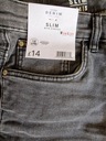 George džínsy pánske nohavice stretch svetlo šedé džínsy zúžené 34/30 Dominujúca farba sivá