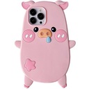 ETUI DO IPHONE 13 PRO CASE OBUDOWA RÓŻOWA ŚWINIA