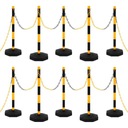 КОМПЛЕКТ СТОЙКИ С ПЛАСТИКОВОЙ ЦЕПЬЮ 10 МЕТРОВ