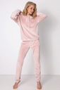 Dámske pyžamo/komplet ALEXIS z velúru *L* ružové Dominujúci materiál polyester