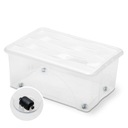 POJEMNIK DO PRZECHOWYWANIA DO DOMU POŚCIELI RĘCZNIKÓW YBRAŃ NA KÓŁKACH 45L