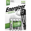 4 батарейки ENERGIZER Power Plus AAA R03 HR03 NH12 1,2 В, 700 мАч