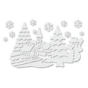 NAKLEJKI na okno KOŚCIÓŁ choinki ŚNIEŻYNKI bałwan