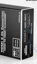 HDMI extraktor 2.0 TOSLINK AUDIO KONVERTOR 5.1 ARC TOSLINK SPDIF HDCP 4K60 Výška výrobku 3 cm