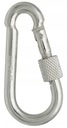 Карабин оцинкованный витой для веревок 6х60мм.