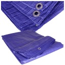 СИНИЙ АРМИРОВАННЫЙ БРЕЗЕНТ ПЭ КРЕЗЕНТ 5x6