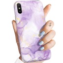 ЧЕХОЛ ДЛЯ XIAOMI REDMI 9A ФИОЛЕТОВЫЕ УЗОРЫ ФИОЛЕТОВЫЕ ФОРМЫ КРЫШКА КОРПУСА