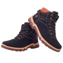 ЗИМНЯЯ БОТИНКА МУЖСКАЯ УТЕПЛЕННАЯ, ЧЕРНЫЕ ТРАПЕРЫ