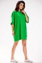 Luźna dresowa sukienka tunika bawełniana Kolor zielony
