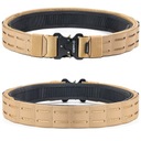 Pas do spodni taktyczny wojskowy MOLLE podwójny z pasem wewnętrznym khaki