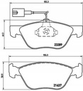 BREMBO P 23 077 JUEGO ZAPATAS HAMULCOWYCH, HAMULC 