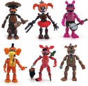 5 Ks SADA FIGÚROK FIVE NIGHTS AT FREDDY'S FNAF Materiál plast