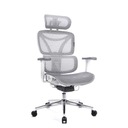 Эргономичное офисное вращающееся кресло с усовершенствованной системой регулировки, белое