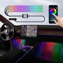 ILUMINACIÓN RGB INTERIOR AUTO CABINAS COCHE 48 DIODO LUMINOSO LED + DIRECCIÓN APLIKACJA 