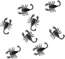 Набор из 8 искусственных скорпионов диаметром 6 см для украшения Хэллоуина