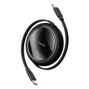 Baseus Free2Draw Mini USB-C — втягивающийся кабель USB-C 100 Вт, 1 м — черный
